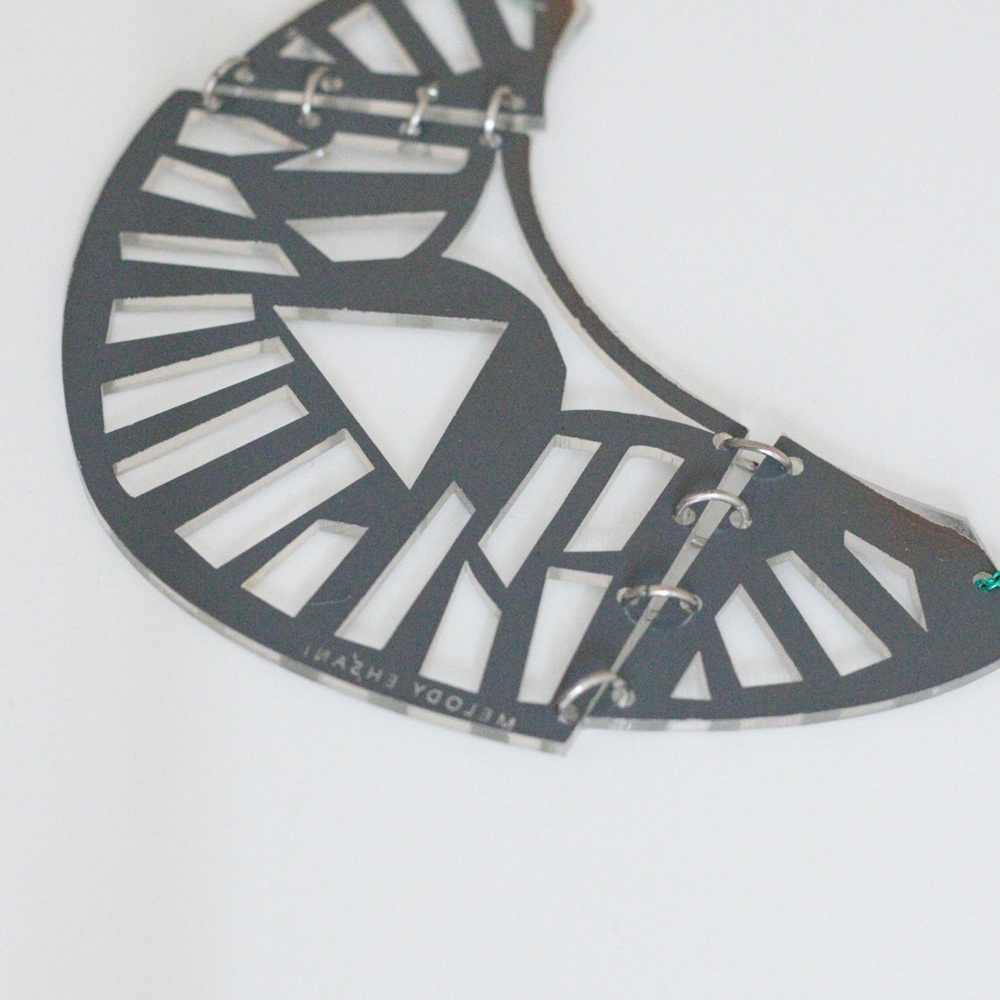 Melody Ehsani Mirrored Geometric Statement Collar… - image 8